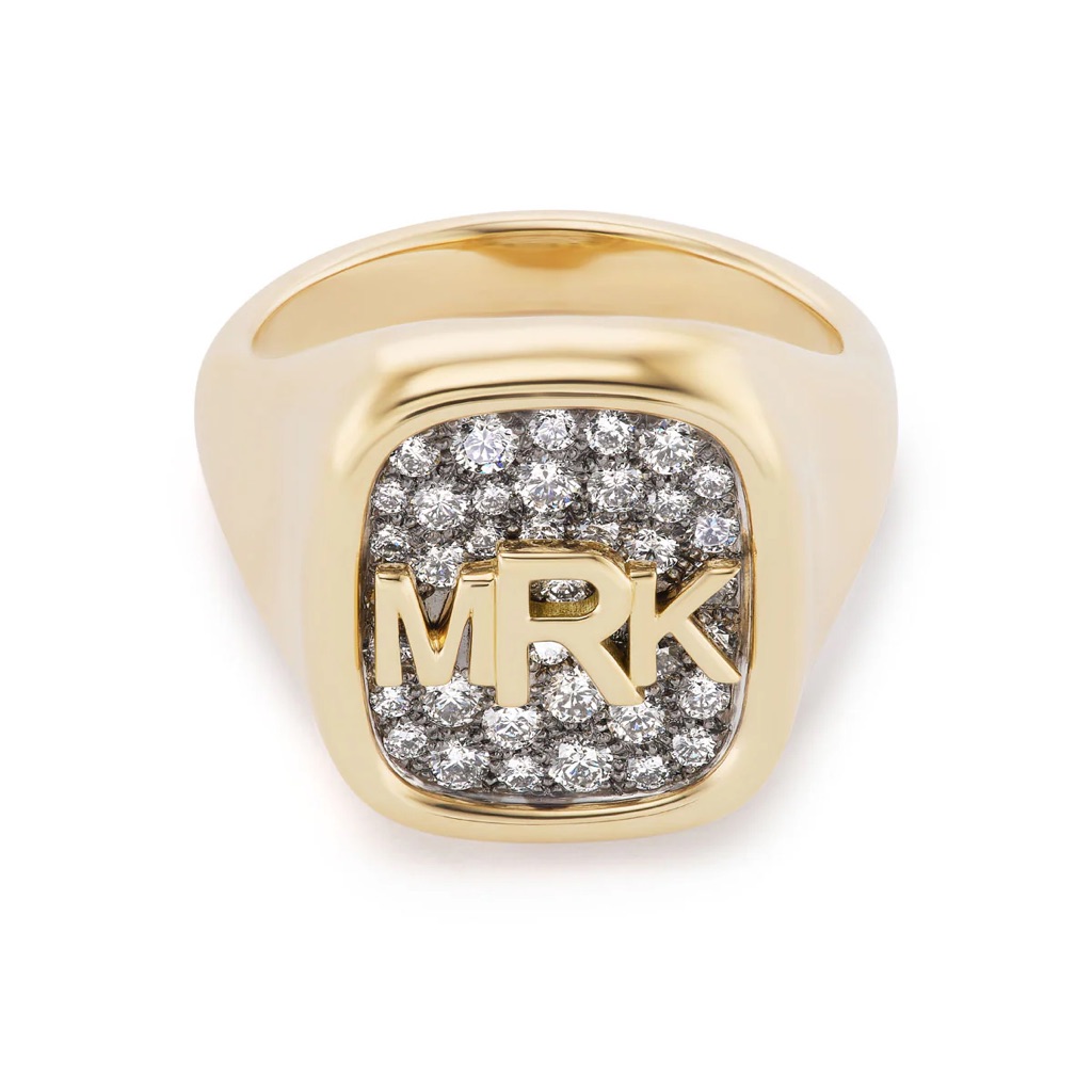 Gold Plated Unisex Signet Ring